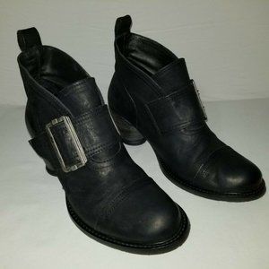 John Fluevog East End Black Leather Porter Boot 9